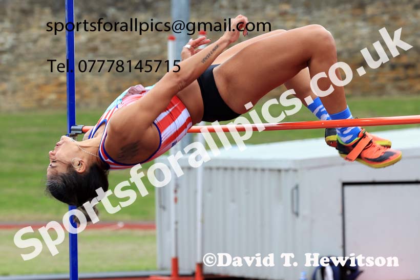 Womens Heptathlon High Jump, 2024 EAP International Combined events, Hewcham, Northumberland.  Photo: David T. Hewitson/Sports for All Pics